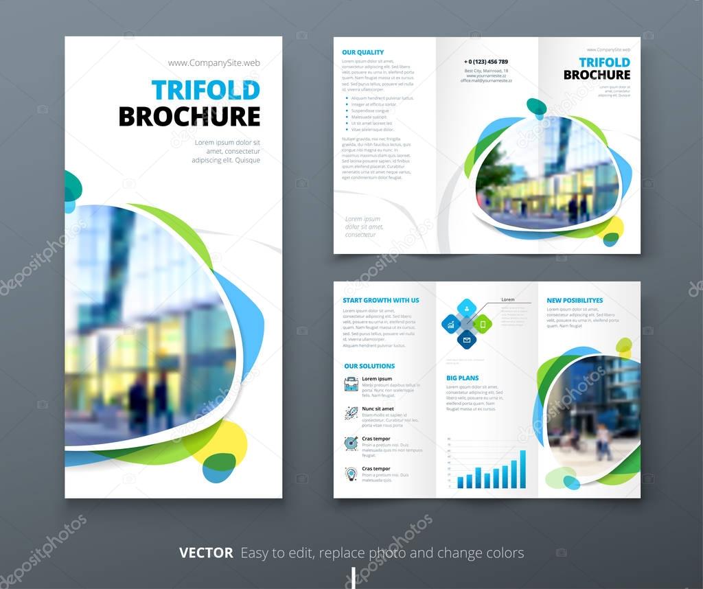 Business tri fold brochure design.