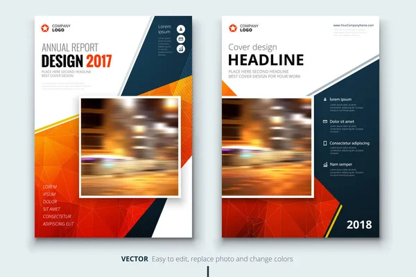 Zakelijke brochure of flyer ontwerp — Stockvector