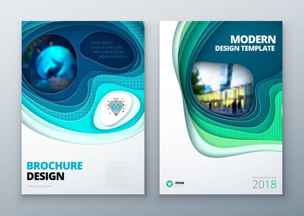 Paper cut brochure design. 