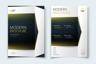 Kurumsal iş kapak, broşür veya el ilanı geniş yıllık rapor tasarımı. Broşür sunumu. Geometrik arka plan ile katalog. Modern Yayını poster dergisi, düzen, şablon.