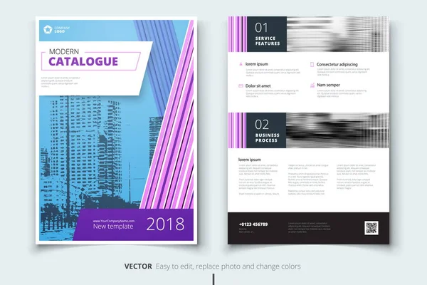 Cobertura de relatório anual de negócios corporativos, brochura ou design de folheto. Apresentação do folheto. Catálogo com fundo geométrico abstrato. Revista de cartaz de publicação moderna, layout, modelo . — Vetor de Stock