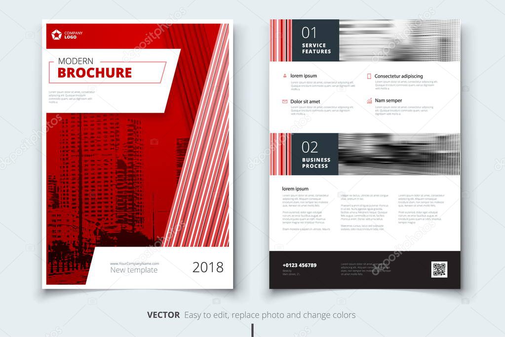 Corporate business annual report cover, brochure or flyer design. Leaflet presentation. Catalog with abstract geometric background. Modern publication poster magazine, layout, template.