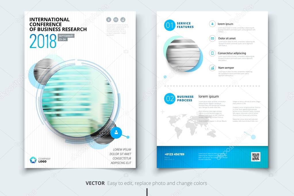 Corporate business annual report cover, brochure or flyer design