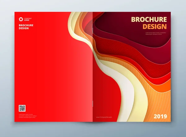 Catalogussamenvoegingssjabloon cover ontwerp — Stockvector