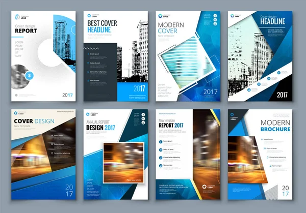 Set van business sjabloon voor brochure — Stockvector