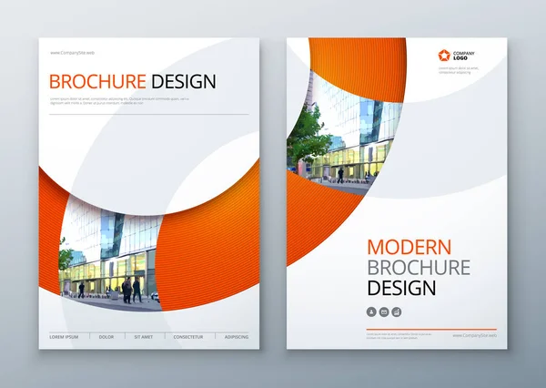 Conception de couverture de brochure d'entreprise — Image vectorielle