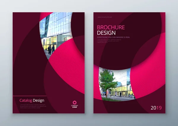 Conception de couverture de brochure d'entreprise — Image vectorielle