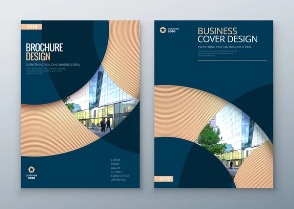 Conception de couverture de brochure d'entreprise — Image vectorielle