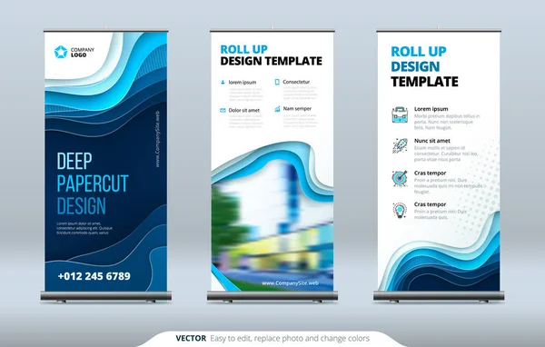 企业滚动横幅站 — 图库矢量图片