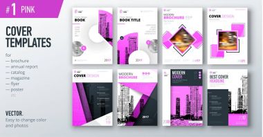 İş kapak şablonları broşür için ayarla