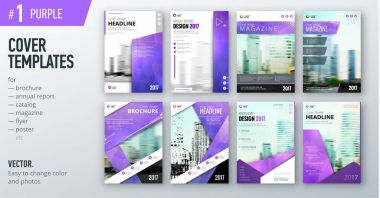 İş kapak şablonları broşür için ayarla