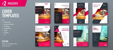 Kapak tasarım şablonları broşür için ayarla