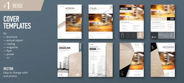 Set van business cover sjablonen voor brochure — Stockvector