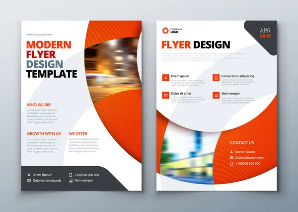 Flyer mall layoutdesign. — Stock vektor