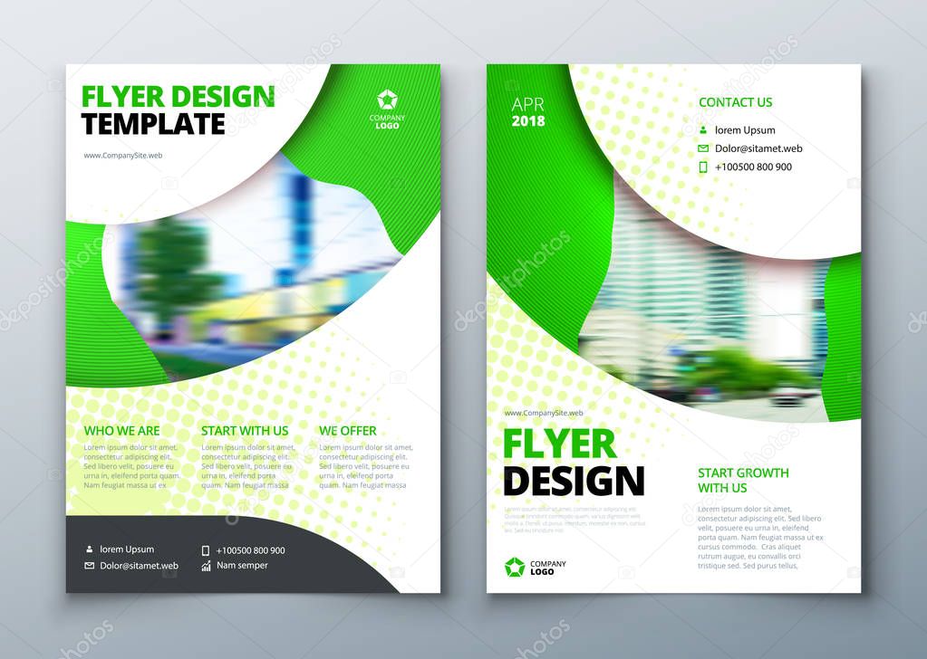 Flyer template layout design.