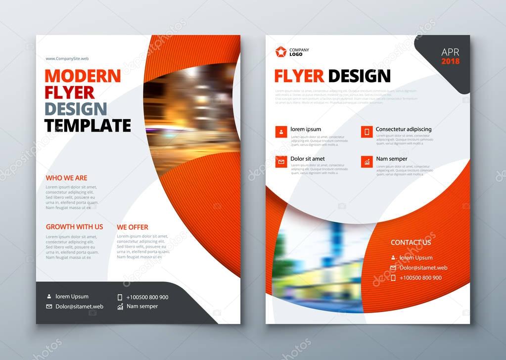 Flyer template layout design.