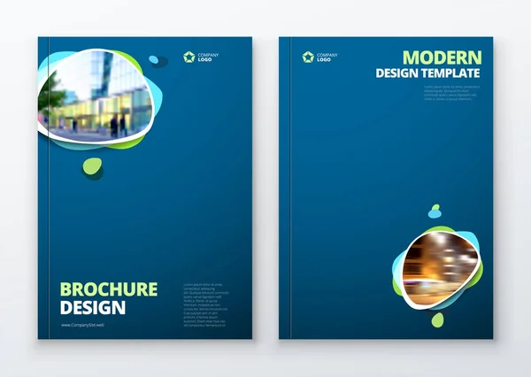 Brochure template ontwerp — Stockvector