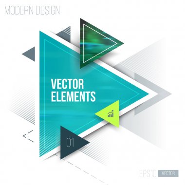 üçgenler ve çizgiler, minimalist arka plan, vektör çizim ile soyut geometrik desen