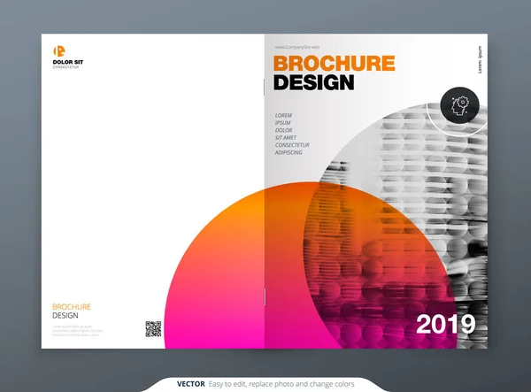 Concept Lumineux Moderne Créatif Forme Ronde — Image vectorielle