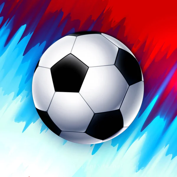 Copa Del Mundo Fútbol Ruso Fondo Pantalla Con Bola Bandera — Vector de stock