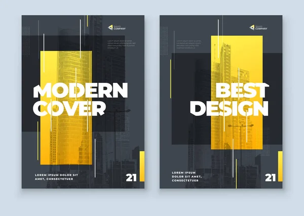 Desain Brosur Templat Cover Untuk Brochure Report Catalog Magazine Tata - Stok Vektor