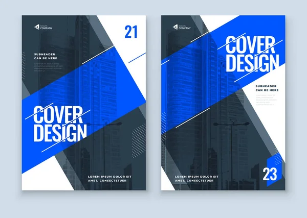 Diseño Folletos Plantilla Portada Para Folleto Informe Catálogo Revista — Vector de stock