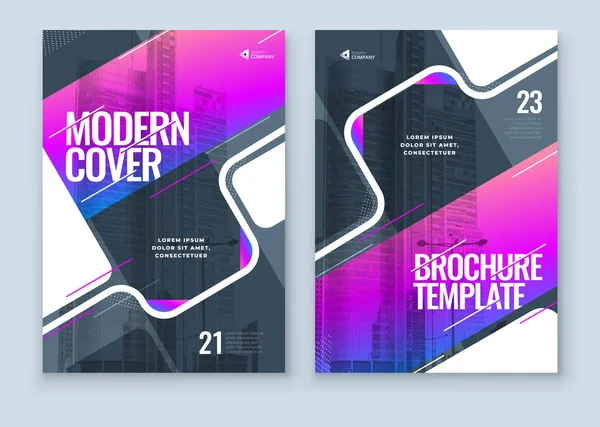 Brochure Design Omslagsjabloon Voor Brochure Rapport Catalogus Magazine — Stockvector