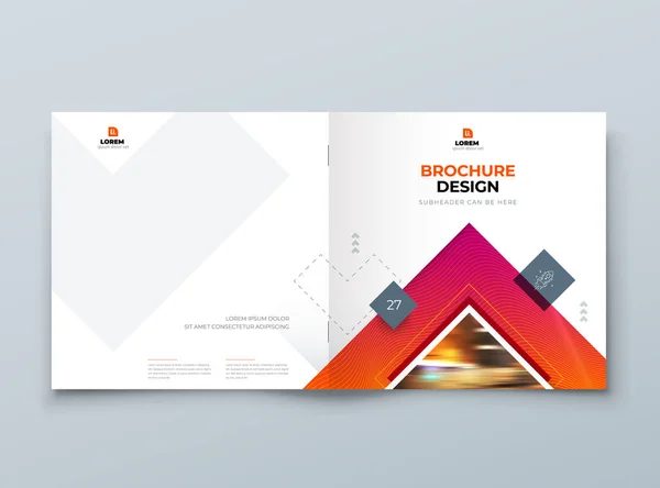 Brochure Couverture Conception de fond. Modèle d'entreprise Mise en page pour les entreprises Rapport annuel, Catalogue, Magazine ou Flyer Mockup. Concept avec forme de losange carré. Contexte vectoriel. Ensemble - GB075 — Image vectorielle