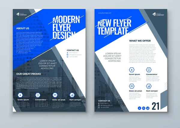 Modern Flyer Ontwerp Stijlvol Kleurrijk Flyer Achtergrond Ontwerp Template Lay — Stockvector