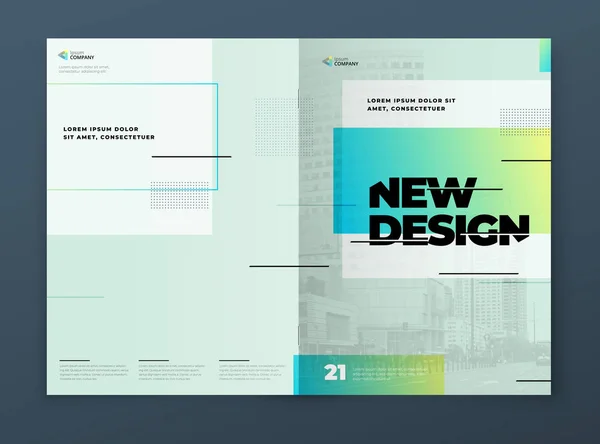 Brochure Sjabloon Lay Out Ontwerp Creatief Modern Helder Concept Met — Stockvector