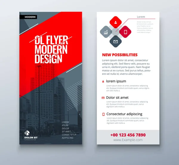 Flyer Design Modernes Flyer Hintergrunddesign Template Layout Für Flyer — Stockvektor