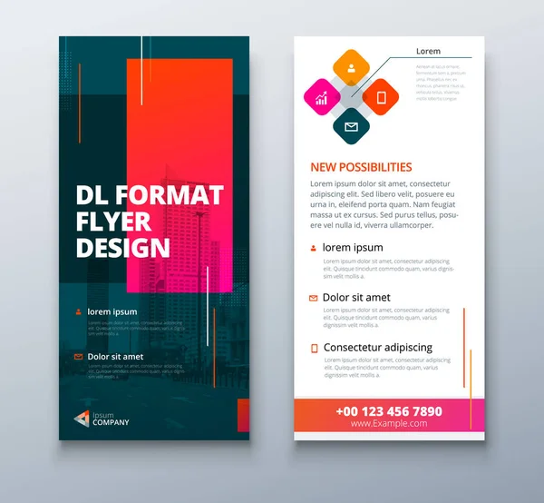 Stylisches Flyer Design Mit Geometrischen Formen Corporate Business Template Für — Stockvektor