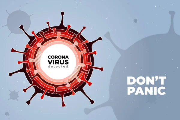Coronavirus COVID-19 SARS-CoV-2 op een blauwe futuristische achtergrond. Virusinfecties preventie methoden infographics. Dodelijk type virus 2019-nCoV. Coronavirus microbe vector illustratie — Stockvector