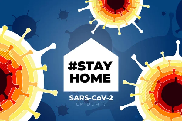 Coronavirus COVID-19 SARS-CoV-2 op een blauwe futuristische achtergrond. Virusinfecties preventie methoden infographics. Dodelijk type virus 2019-nCoV. Coronavirus microbe vector illustratie — Stockvector