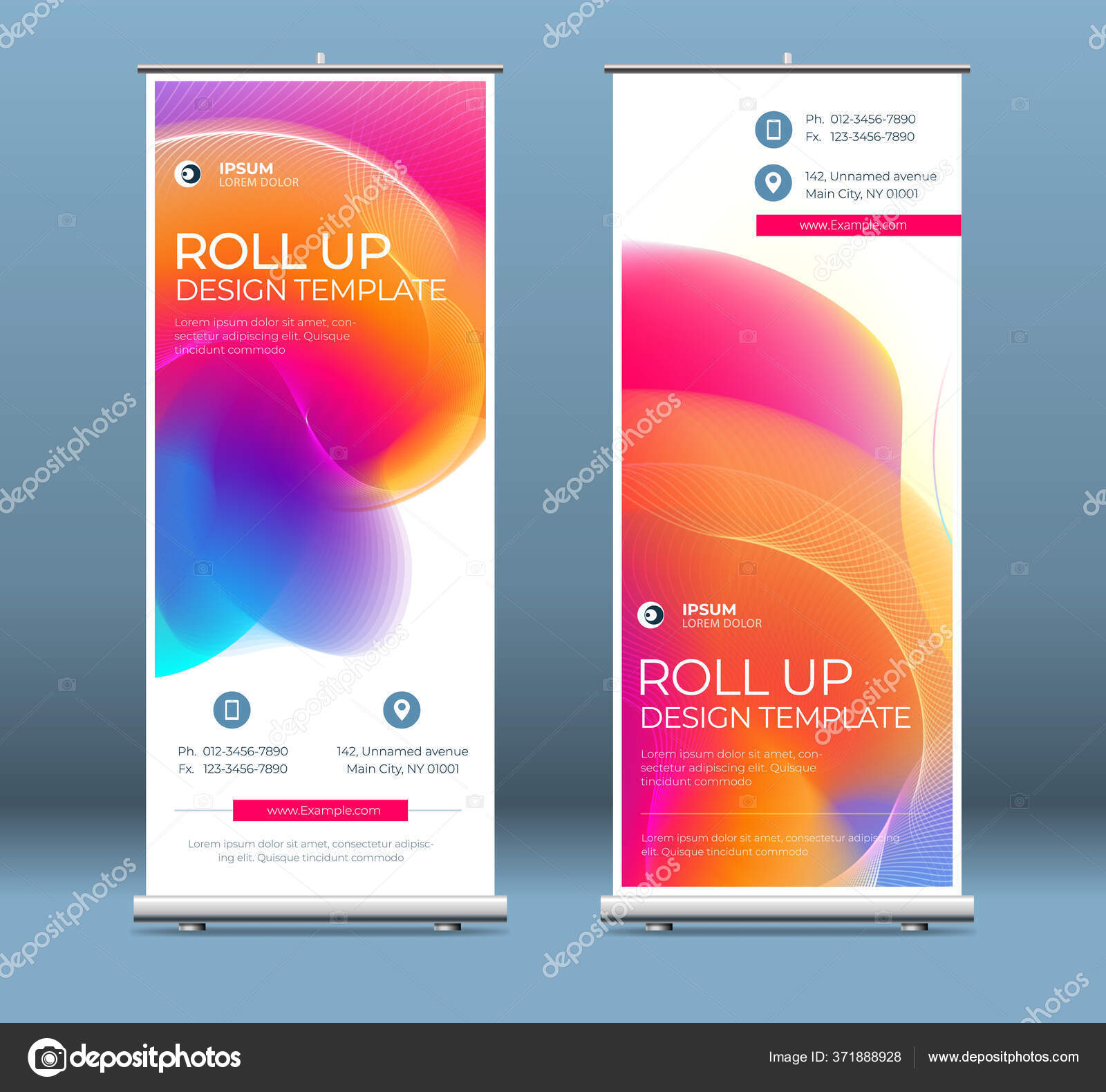 Концепция Презентации Баннера Roll Up. Корпоративный Бизнес.