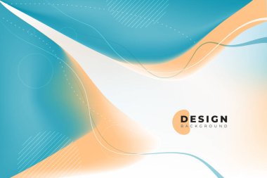 Renkli geometrik arka plan tasarımı. Trendy gradyanlar ile sıvı şekiller kompozisyon. Eps10 vektör.