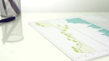 İşadamı rapor analiz eder.