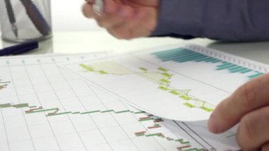 İşadamı rapor analiz eder.