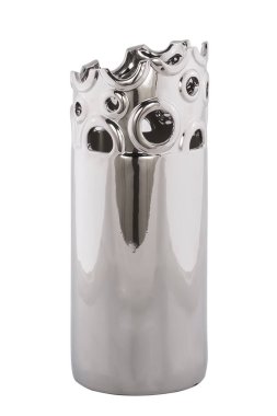 Beyaz arka plan üzerinde güzel seramik vazo