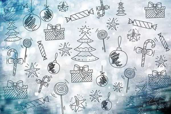 Merry Christmas wallpaper, pattern, background happy new year — Stock Photo, Image