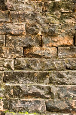 Arka plan doku deseninin eski kırmızı tuğla duvar