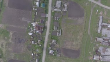 Yazlık Köyü, banliyösünde, köy, yukarıda vurdu panorama havadan görünümü