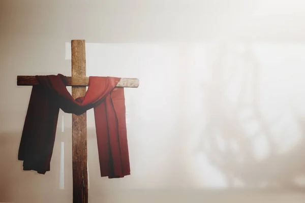 Soft Focus Cross Copy Space Good Friday Easter Concept — Stock Photo, Image