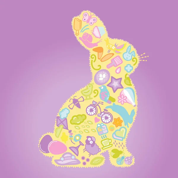 Yellow Easter bunny — Stock Photo, Image