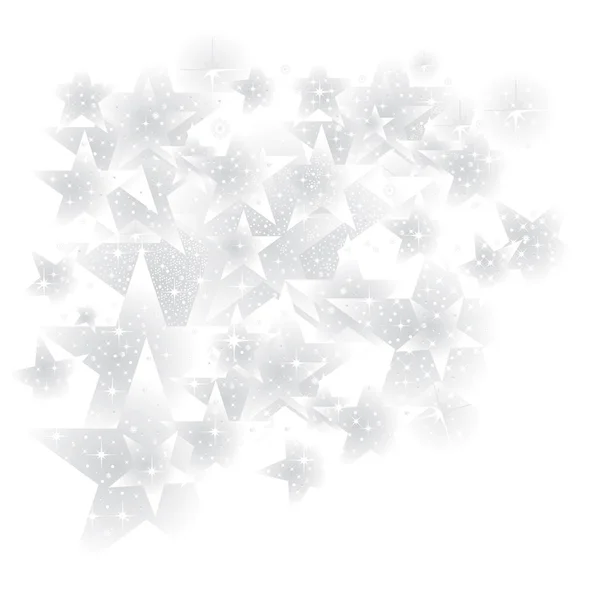 Étoiles blanches sur un ciel blanc — Photo
