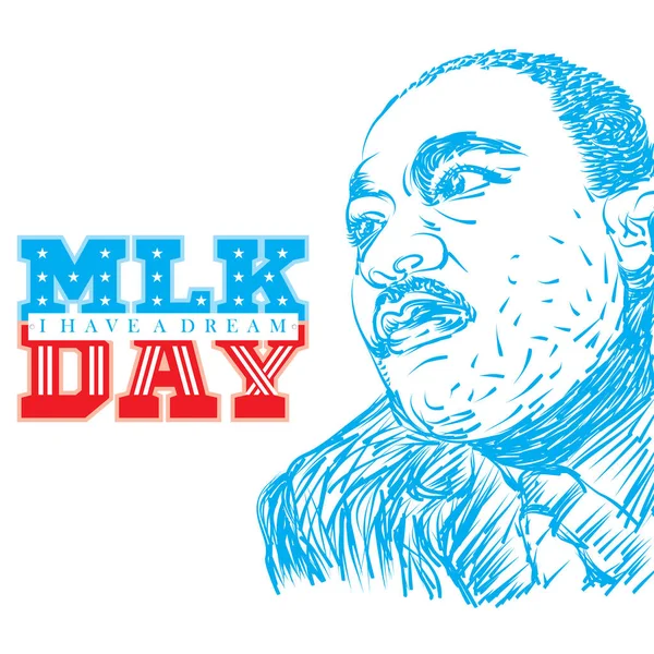 Illustrazione astratta del MLK Day — Foto Stock