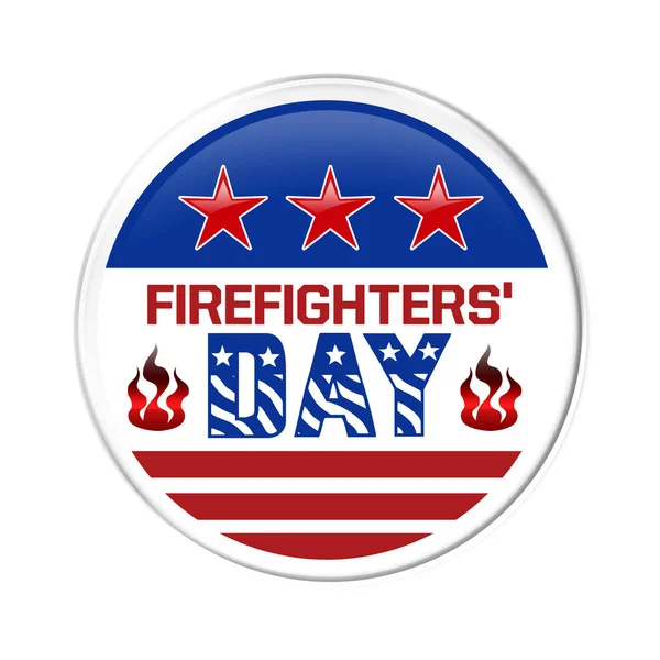 A badge for Firefighters Day — Stock Photo, Image