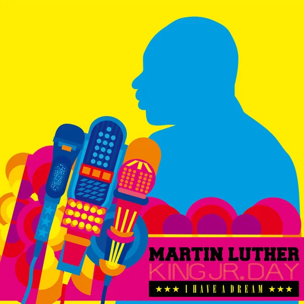 Dr. Martin Luther King, Jr. Silhouette — Stockfoto