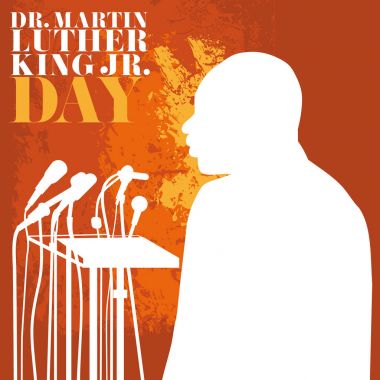  Dr. Martin Luther King, Jr. siluet 