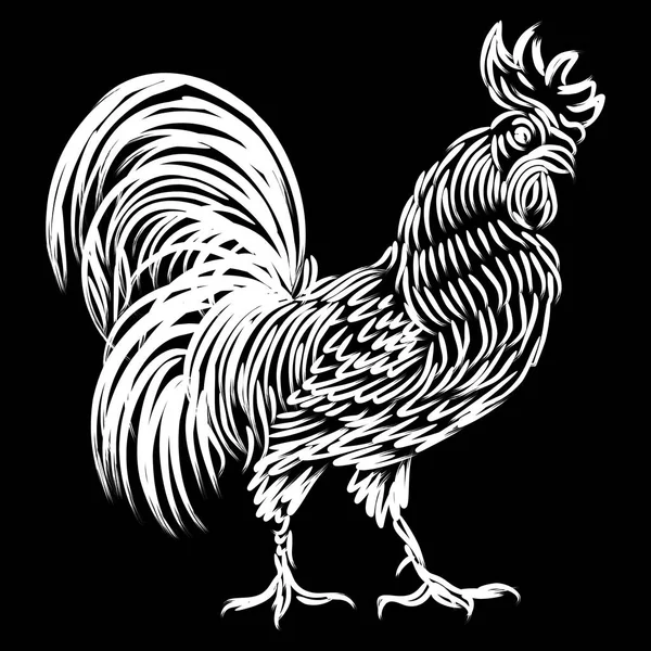 An abstract illustration of rooster — Stock Photo, Image